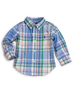 Ralph Lauren Infants Plaid Blake Shirt   Blue Plaid