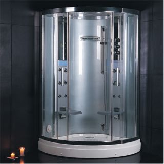 Ariel DZ931F3 Bath Platinum Steam Shower amp; Sauna 47.7 x 47 Bow Front 2 Person