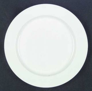 Yamaka Spindrift Dinner Plate, Fine China Dinnerware   All White, Rim, Smooth, N