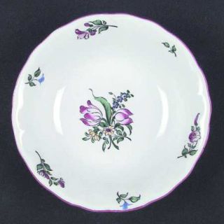 Luneville Old Strasbourg (Off White Bkgd,Tulip) Coupe Cereal Bowl, Fine China Di
