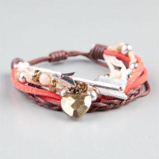 Bead Arrow Bracelet Coral One Size For Women 210826313