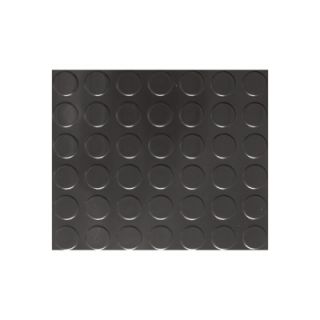 G Floor Garage/Shop Floor Coverings   8ft. x 22ft., Coin Design, Midnight Black,