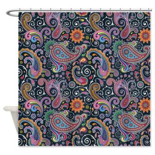  Paisley and orange flowers Shower Curtain  Use code FREECART at Checkout