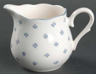 Nikko Forget Me Not Creamer, Fine China Dinnerware   American Country,Scallop,Bl