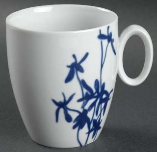 Vista Alegre Kabuki Mug, Fine China Dinnerware   Porcelain, Multimotif Blue Deco