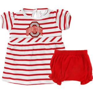 Ohio State Buckeyes NCAA Newborn Stripe Dress