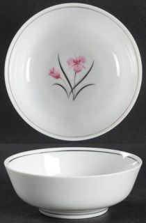 Easterling Caprice Fruit/Dessert (Sauce) Bowl, Fine China Dinnerware   Pink Flow