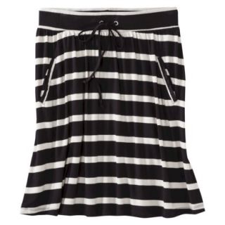 Merona Petites Front Pocket Knit Skirt   Black/Cream XXLP