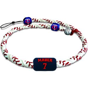 Minnesota Twins Joe Mauer Game Wear Frozen Rope Necklace