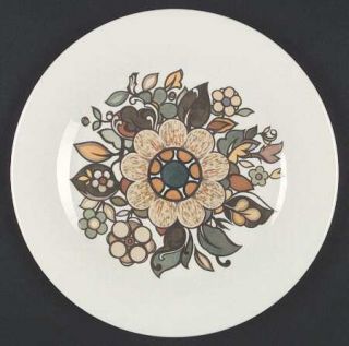 Royal Doulton Forest Flower Dinner Plate, Fine China Dinnerware   Multicolor Flo