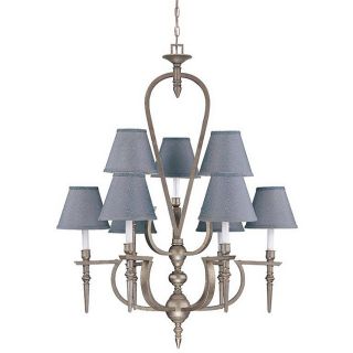 Coventry 9 light Classic Pewter Chandelier