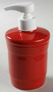 Homer Laughlin  Fiesta Scarlet (Newer) Lotion/Soap Dispenser, Fine China Dinnerw