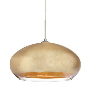 Besa Lighting BEL 1JC 4345GF LED SN Brio 14 1 Light Pendant