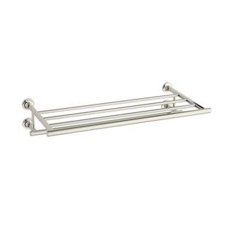 Kohler Purist Polished Nickel Hotelier Towel Bar (Polished nickel Dimensions 3.125 inches high x 24 inches long x 11.937 inches deep Assembly required )