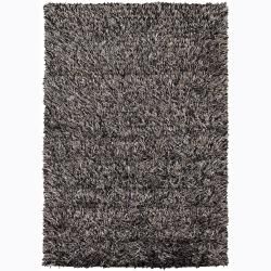 Handwoven Taupe/beige/black Mandara Shag Rug (9 X 13) (Black, beigePattern ShagTip We recommend the use of a  non skid pad to keep the rug in place on smooth surfaces. All rug sizes are approximate. Due to the difference of monitor colors, some rug colo