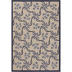Mandara Indoor/ Outdoor Beige Rug (39 X 59) (BeigePattern FloralMeasures 0.25 inch thickTip We recommend the use of a non skid pad to keep the rug in place on smooth surfaces.All rug sizes are approximate. Due to the difference of monitor colors, some r