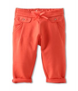 Chloe Kids Pleated Fleece Pant w/ Front Pocket Detail Girls Casual Pants (Pink)