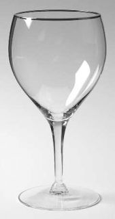 Seneca Olympia Water Goblet   Stem #1962          Platinum Trim