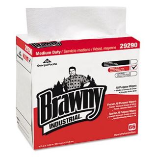 Brawny Industrial Medium duty Airlaid 1/4 fold Wipes, 9 1/4 X 16 1/2