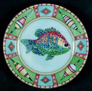 Siddhia Hutchinson Splash Salad/Dessert Plate, Fine China Dinnerware   Colors Va