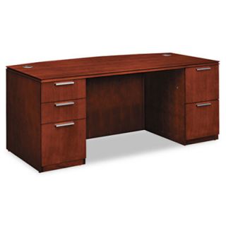HON Arrive Bow Front Executive Desk with 5 Drawers HONVW072DC1Z9JJ Finish He