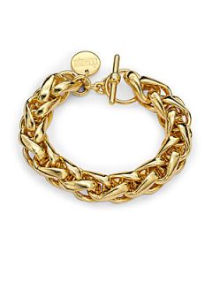 Braided Chain Bracelet   Gold