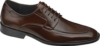 Mens Johnston & Murphy Ware Runoff Lace Up   Brown Calfskin Lace Up Shoes