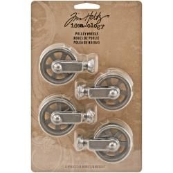 Advantus tim Holtz Idea ology Metal Pulley Wheels (pack Of Four)