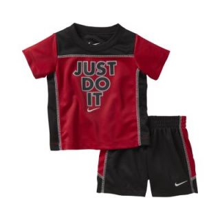 Nike Just Do It Mesh Two Piece Toddler Boys Set   Red