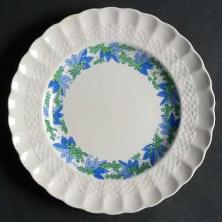 Spode Valencia Blue/Green On White Salad Plate, Fine China Dinnerware   Chelsea