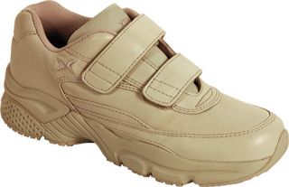 Mens Aetrex X929 Athletic Walker   Tan Leather Velcro Shoes