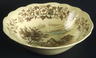 J & G Meakin Country Life Coupe Cereal Bowl, Fine China Dinnerware   Center Scen