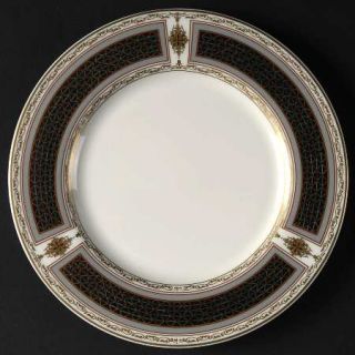 Mikasa Grand Chateau Bread & Butter Plate, Fine China Dinnerware   Bone,Black Pa