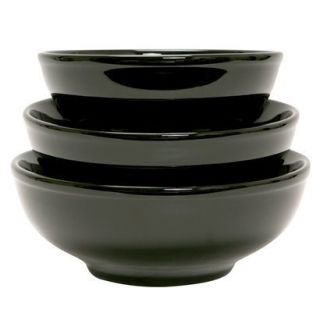 COLORcode Serving Bowls Set of 3   Black Truffle (35 oz./52 oz./70 oz)