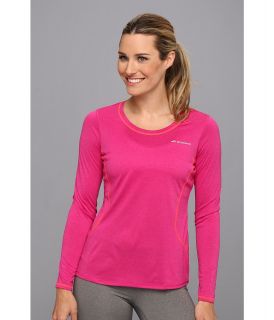 Brooks Versatile Printed L/S III Womens Long Sleeve Pullover (Pink)