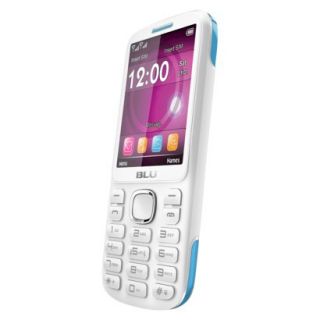 BLU Jenny TV 2.8 T176T Unlocked GSM Dual SIM Cell Phone   White/Blue
