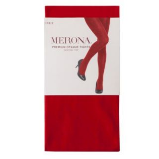 Merona Womens Premium Control Top Opaque Tights   Anthem Red S/M