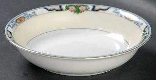 Noritake N302 Fruit/Dessert (Sauce) Bowl, Fine China Dinnerware   Blue Edge,Oran