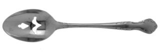 Unknown Mfg Co QueenS Court    Mfg. Co. Unknown Pierced Tablespoon (Serving Spo