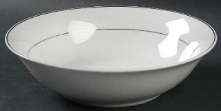 Oneida Splendid Platinum 9 Round Vegetable Bowl, Fine China Dinnerware   All Wh