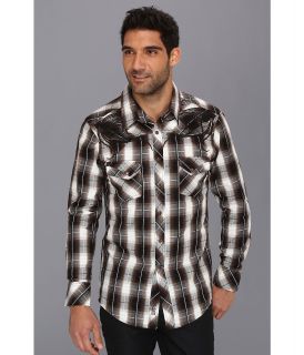 Rock and Roll Cowboy L/S Snap Mens Long Sleeve Button Up (Brown)