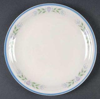 Tienshan Laurel Heart (Coupe) Salad Plate, Fine China Dinnerware   Purple Hearts