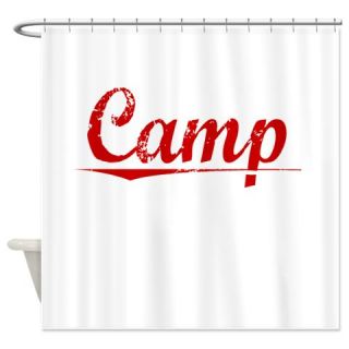  Camp, Vintage Red Shower Curtain  Use code FREECART at Checkout