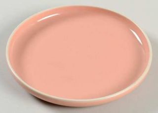 Prisma Radius Coral Salad Plate, Fine China Dinnerware   Coupe,All Coral,Smooth