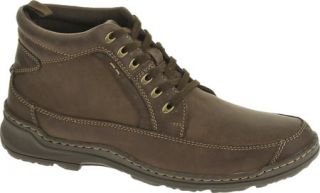 Mens Hush Puppies Grounds Boot Mocc Toe   Brown Nubuck Boots