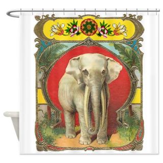  White Elephant Shower Curtain  Use code FREECART at Checkout