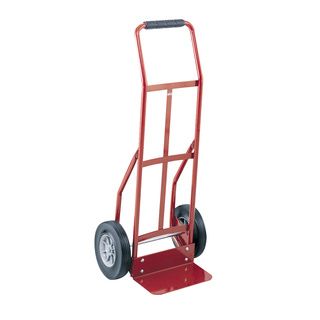 Safco Heavy duty Continuous Handle Hand Truck (10 in. x 2 3/4 in Assembly required. Power Grasp Handle. Red powder coat finish. Choose from 4081R standard or 4092 heavy duty models. )