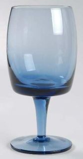 Gorham Images Medium Blue Water Goblet   Medium Blue, Periwinkle Undertones