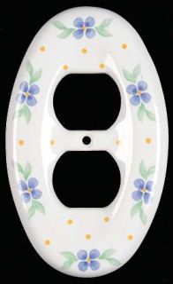 Pfaltzgraff Summer Breeze Double Electrical Outlet Cover, Fine China Dinnerware