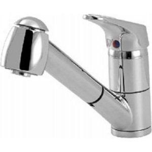 Aquabrass AB 20243 PC Universal New Condo Pull Out Dual Mode Kitchen Faucet